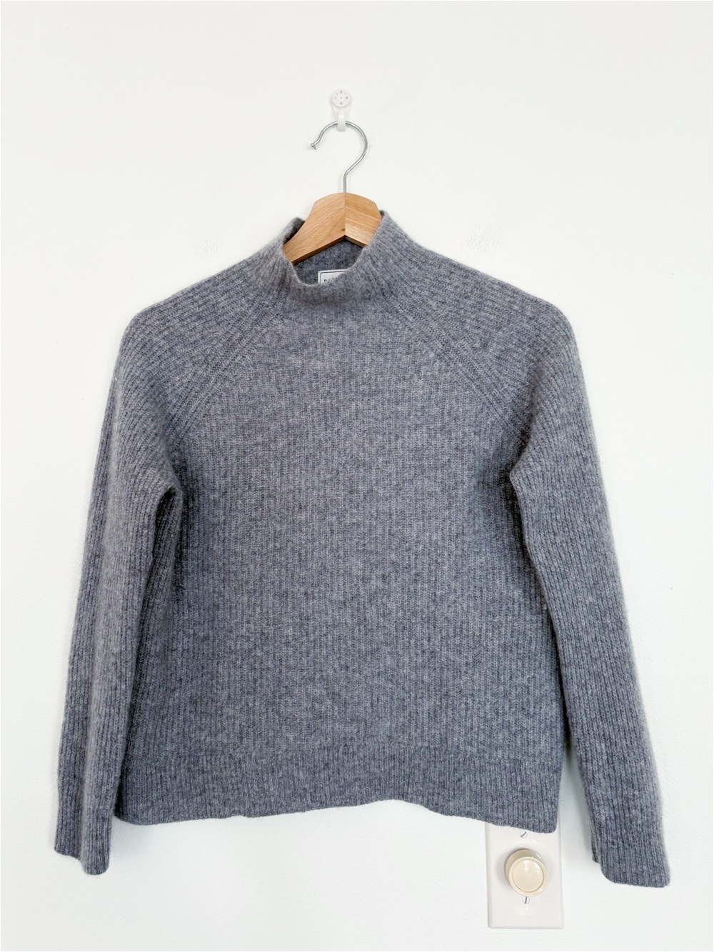 Paloma‎ Fine Knits x Short Story || 100% Cashmere Mock Neck Sweater Gray MP
